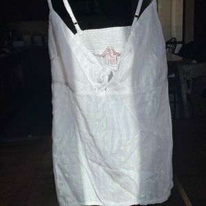 Victoria’s Secret tank top with holographic stripes